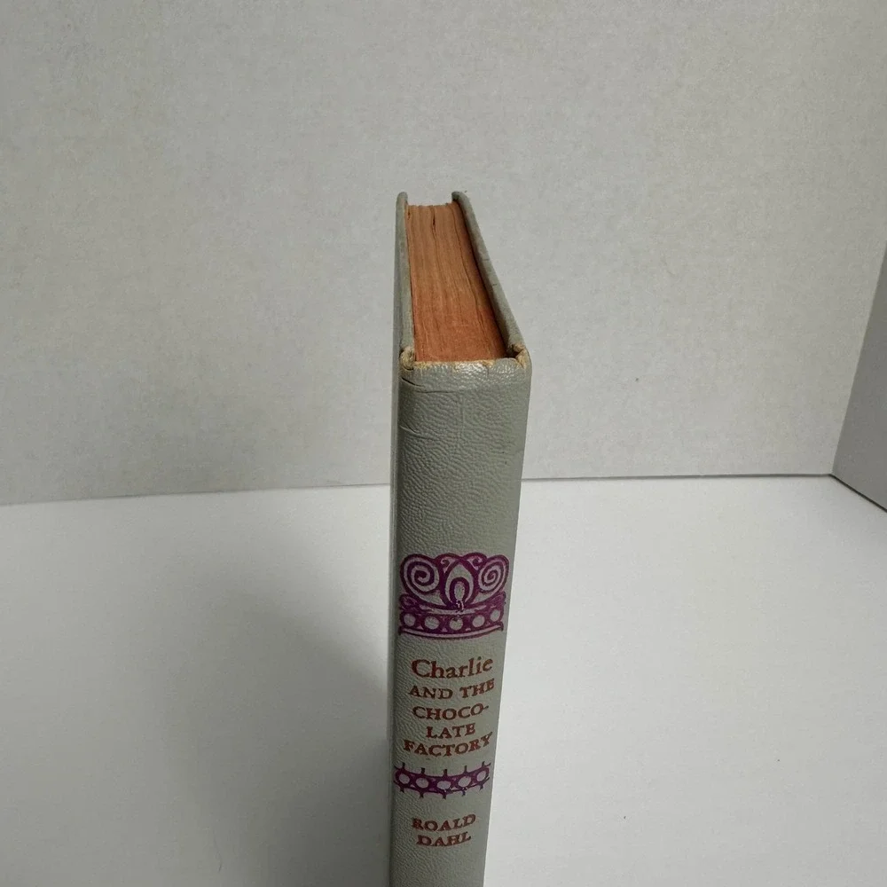 1964 Roald Dahl Charlie and the Chocolate Factory Vintage Hardcover Knopf Gray